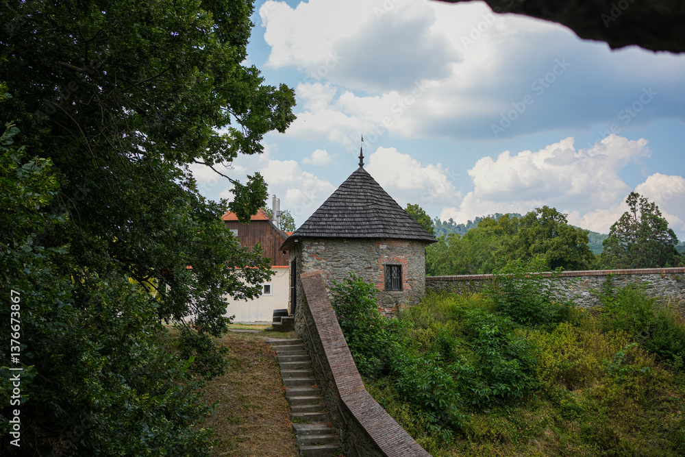Fototapeta premium Cerveny Kamen Castle, Slovakia