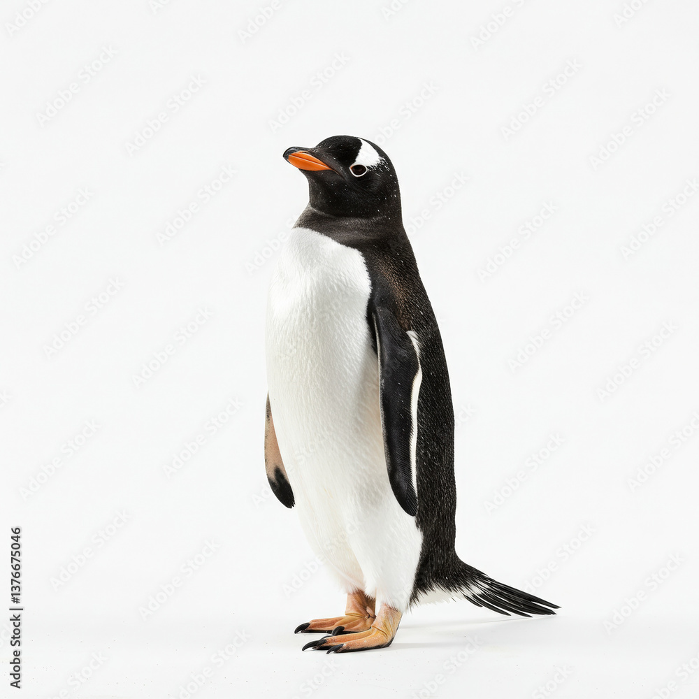 Fototapeta premium Penguin on a white background