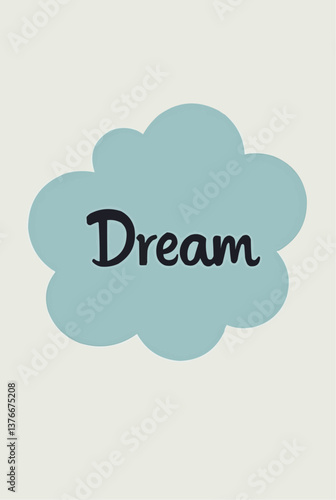 Wolke mit dem Wort "Dream"

