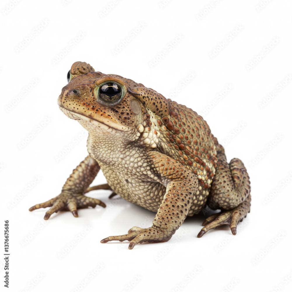 Toad isolated on a white background Toad isolated on a white background
