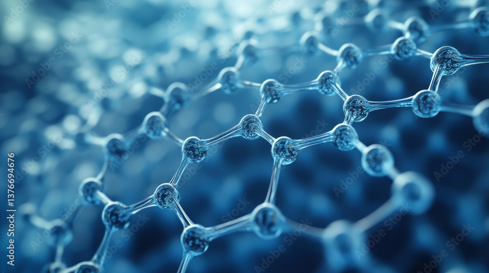 Neural network in nanotechnology cyberspace. Abstract 3D illustration of synthetic web. Organic and synthetic compounds in nanostructures. High resolution high tech poster Neural network in nanotechnology cyberspace. Abstract 3D illustration of synthetic web. Organic and synthetic compounds in nanostructures. High resolution high tech poster