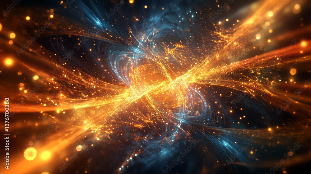 Quantum processor innovative concept of computing machines. 3D illustration of streaming data processed by CPU. Cyber high speed data transmission technology Quantum processor innovative concept of computing machines. 3D illustration of streaming data processed by CPU. Cyber high speed data transmission technology