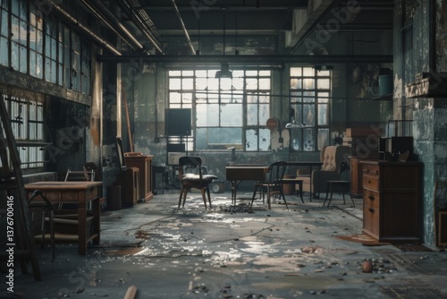 Wallpaper Mural Interior of a furniture factory Torontodigital.ca