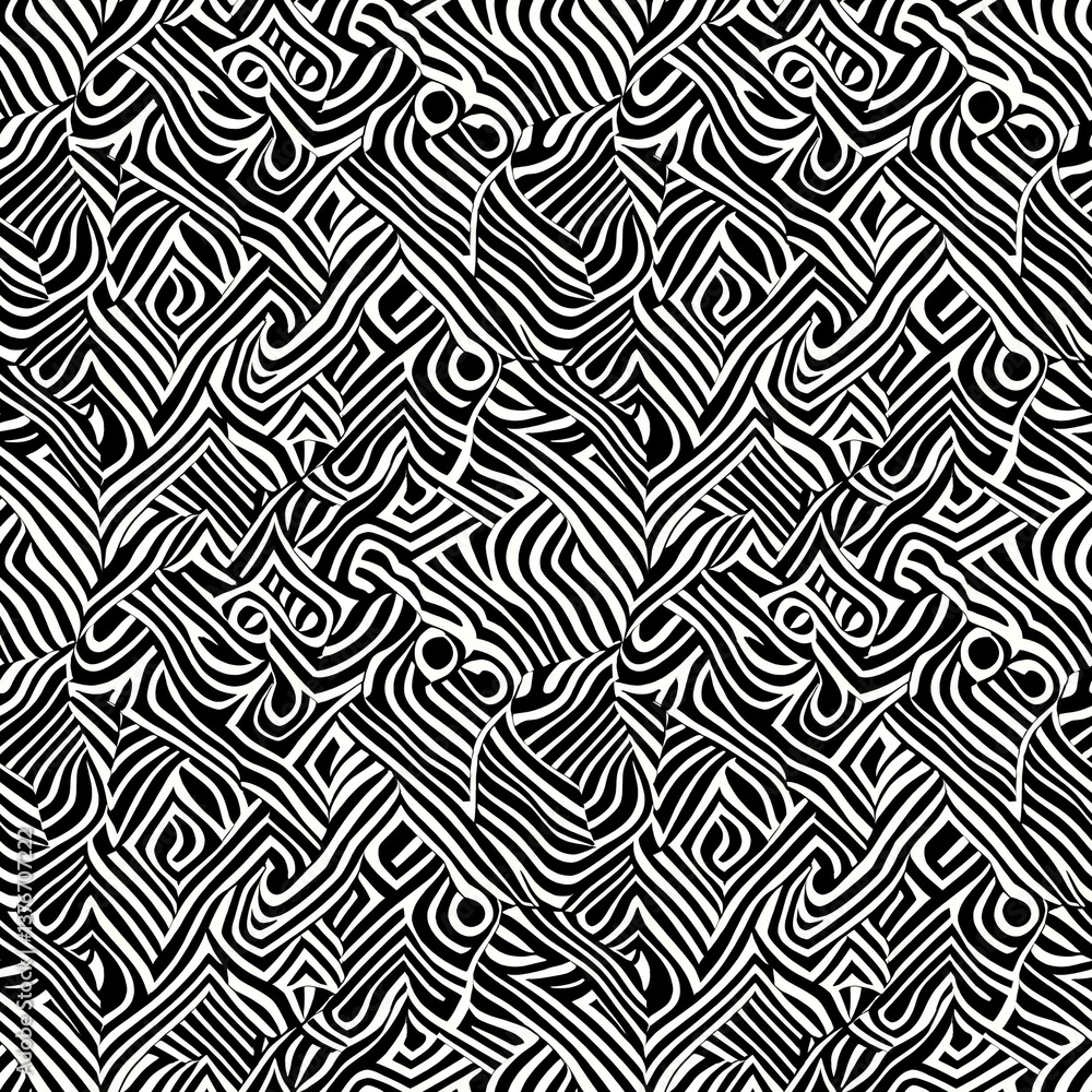 a black and white abstract pattern a black and white abstract pattern