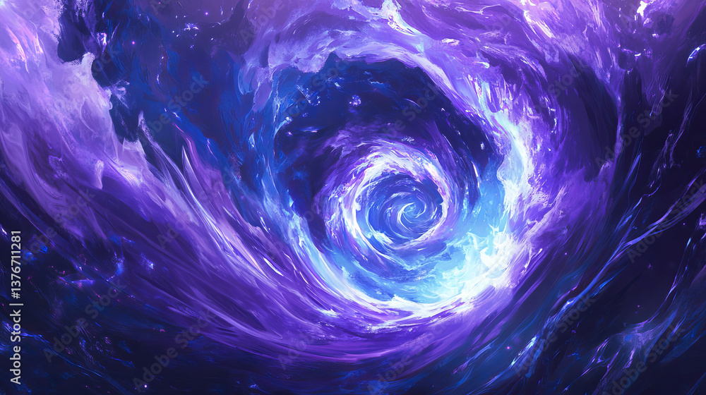 Abstract purple-blue background with twisted elements. 3D illustration in modern design for fresh posters. Clean and colorful Abstract purple-blue background with twisted elements. 3D illustration in modern design for fresh posters. Clean and colorful