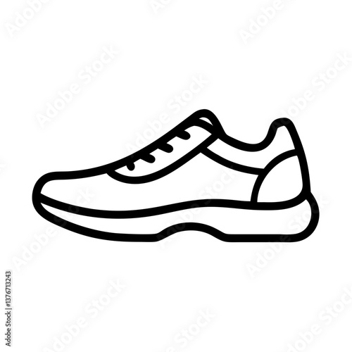 Sports shoe  icon, vector 