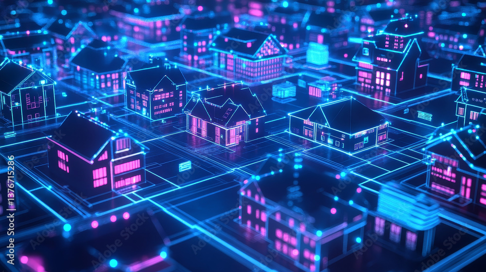 Programmable cyberspace. Robot, android, chat bot 3D illustration. Abstract cyber concept technology smart home Programmable cyberspace. Robot, android, chat bot 3D illustration. Abstract cyber concept technology smart home