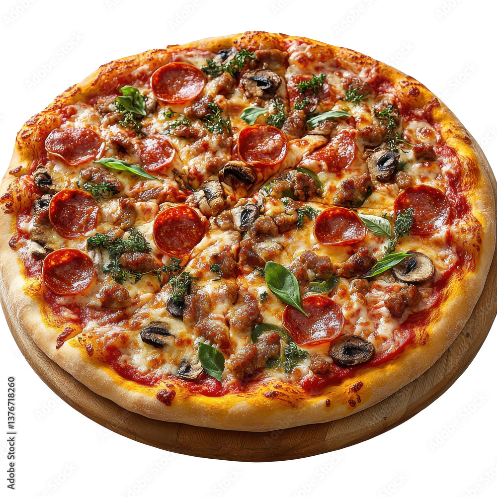 Supreme Pizza isolated on white background.PNG Supreme Pizza isolated on white background.PNG