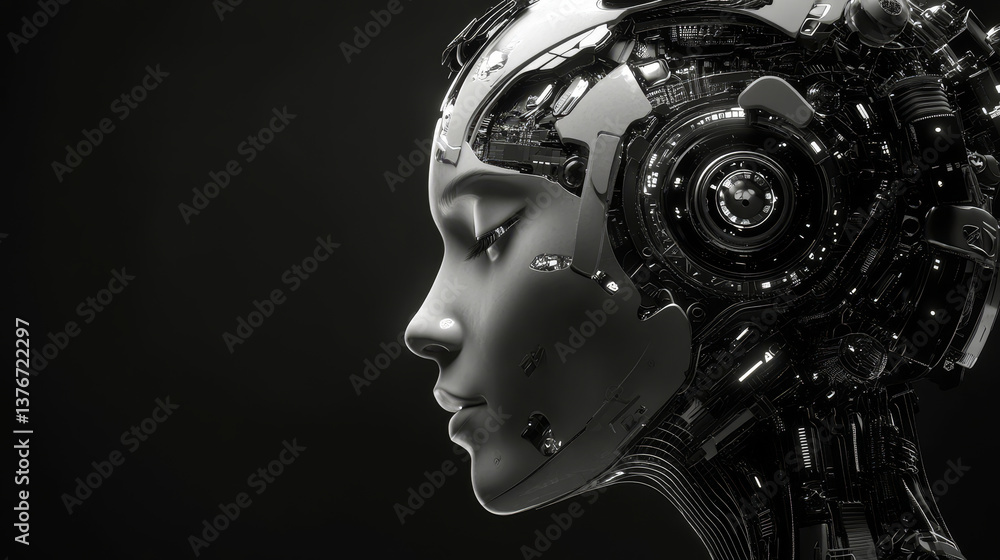 Artificial Intelligence. Computer mind. Quantum processor abstract concept 3d illustration. Digital Brain and Future Technologies Artificial Intelligence. Computer mind. Quantum processor abstract concept 3d illustration. Digital Brain and Future Technologies