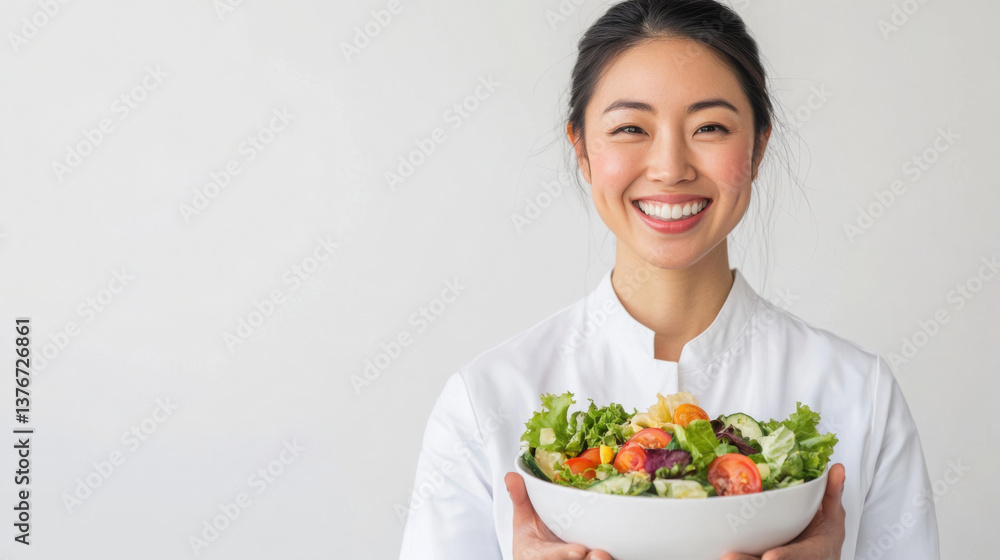 Modern high definition food delivery promotion with smiling chef Modern high definition food delivery promotion with smiling chef