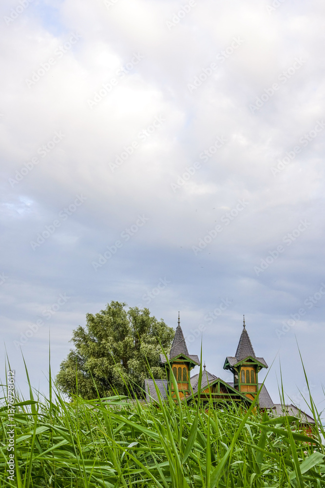 Traditionelles Badehaus in Keszthely, Ungarn, Westungarn, Platte