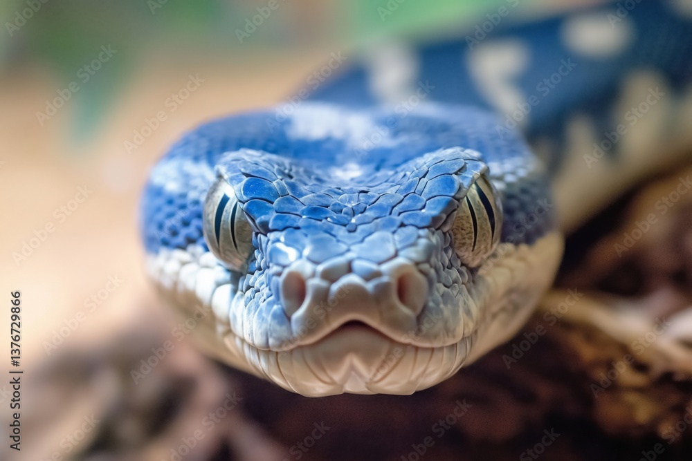 Obraz premium Blue viper snake