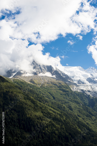 Obraz na płótnie Chamonix-Mont-Blanc, Haute-Savoie, Rhone-Alpes, Frankreich w salonie
