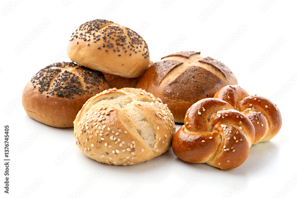 A collection of various freshly baked bread A collection of various freshly baked bread