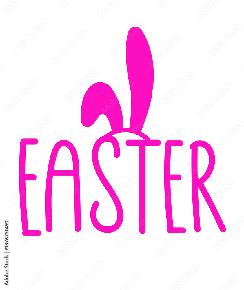 Easter typography clip art design on plain white transparent isolated background for card, shirt, hoodie, sweatshirt, apparel, tag, mug, icon, poster or badge Easter typography clip art design on plain white transparent isolated background for card, shirt, hoodie, sweatshirt, apparel, tag, mug, icon, poster or badge