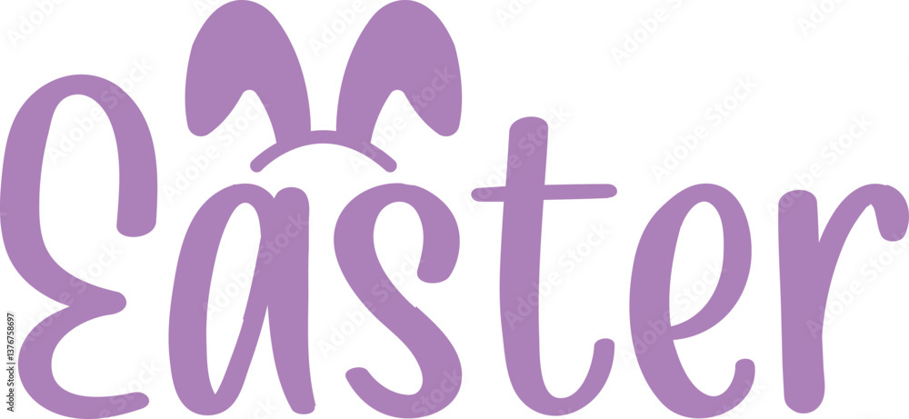 Easter typography clip art design on plain white transparent isolated background for card, shirt, hoodie, sweatshirt, apparel, tag, mug, icon, poster or badge Easter typography clip art design on plain white transparent isolated background for card, shirt, hoodie, sweatshirt, apparel, tag, mug, icon, poster or badge