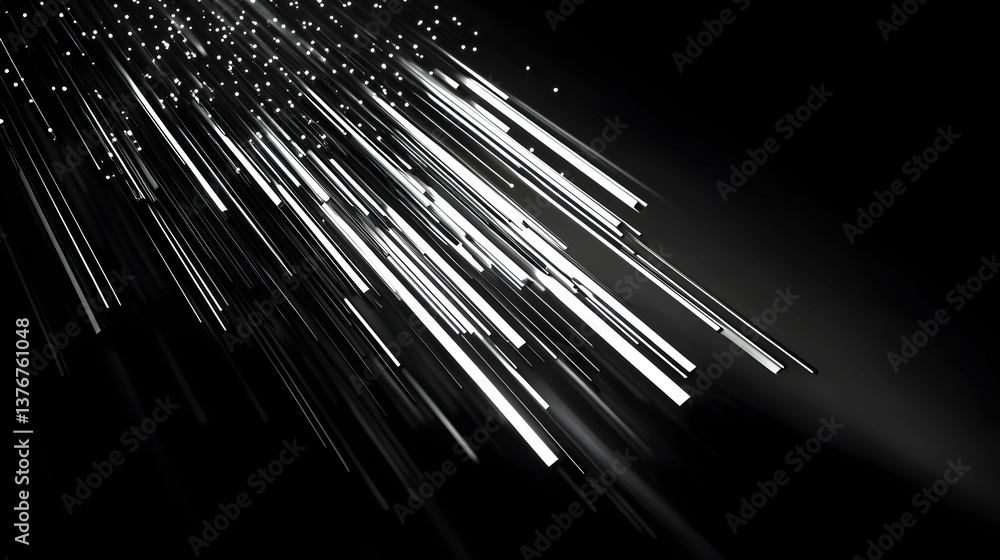 A small number of black and white long strip geometric A small number of black and white long strip geometric