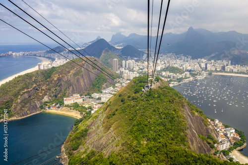 Obraz na płótnie Pao de Acucar, Zuckerhut, Sugarloaf, Rio de Janiero, Brasilien, w salonie