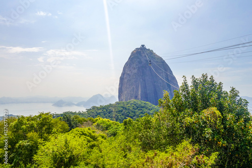 Obraz na płótnie Pao de Acucar, Zuckerhut, Sugarloaf, Rio de Janiero, Brasilien, w salonie