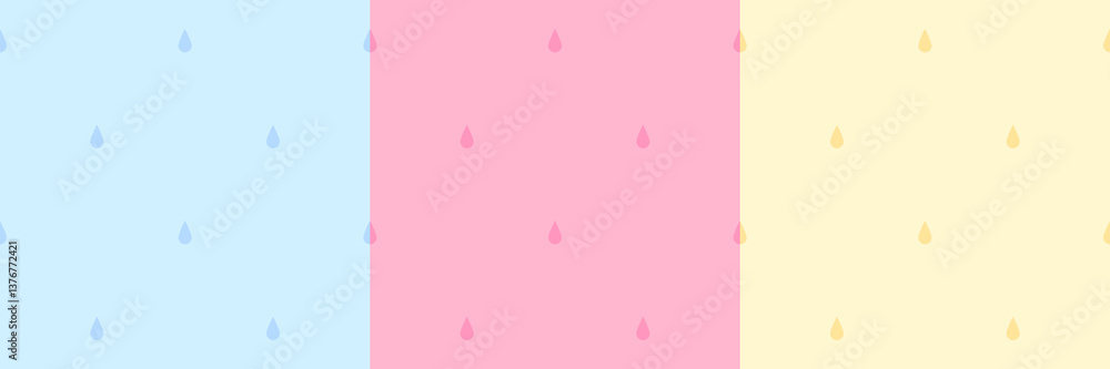 Cute rain drop seamless pattern background Cute rain drop seamless pattern background