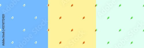 Cute leaf seamless pattern background