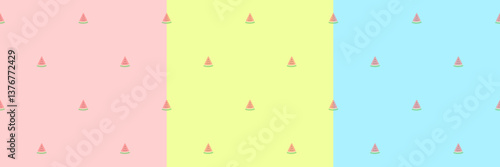 Cute watermelon fruit seamless wallpaper background