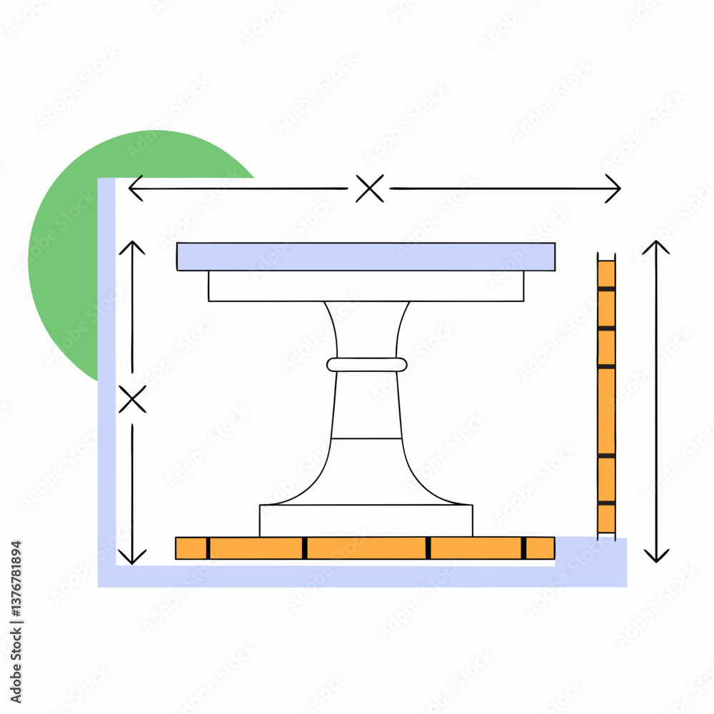 immaculate melancholic coastal Flat color blueprint of a simple table. Clean lines, scalable, minimal. VECTOR FORMAT with Scalable Design. high resolution immaculate melancholic coastal Flat color blueprint of a simple table. Clean lines, scalable, minimal. VECTOR FORMAT with Scalable Design. high resolution