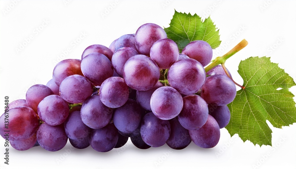 Fototapeta premium bunch of grapes clip art isolated on white background