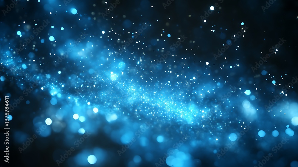 Dreamy Blue Sparkle Background with Abstract Texture and Glowing Light Effects Dreamy Blue Sparkle Background with Abstract Texture and Glowing Light Effects