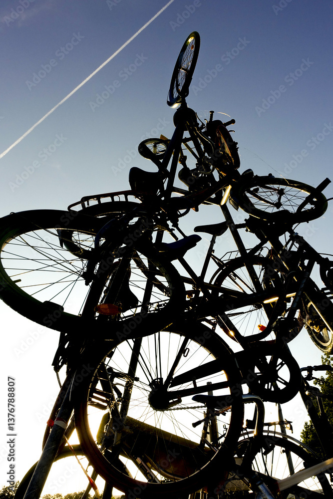 Fahrrad, Burgenland, Österreich, Neusiedlersee Seewinkel