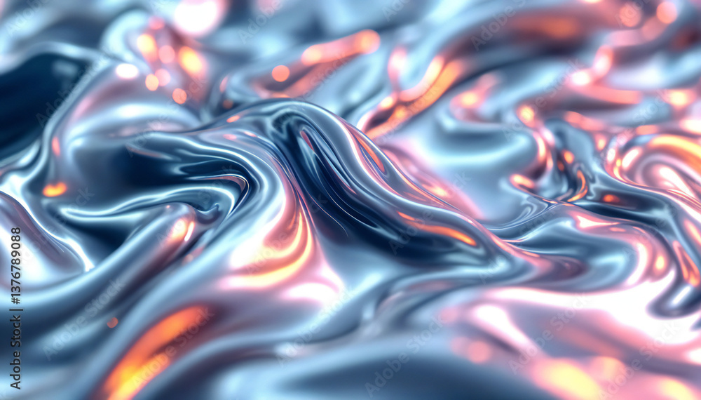 Abstract metallic texture swirls gracefully, showcasing fluid ripples and subtle shifts in the play of light, creating a mesmerizing display of form and depth. Abstract metallic texture swirls gracefully, showcasing fluid ripples and subtle shifts in the play of light, creating a mesmerizing display of form and depth.
