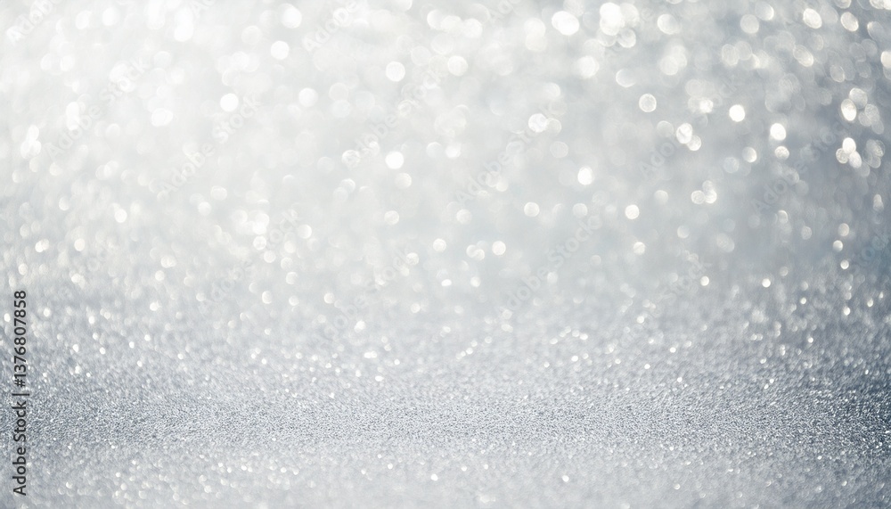 Obraz premium abstract blurred white glitter background selective focus festive background idea