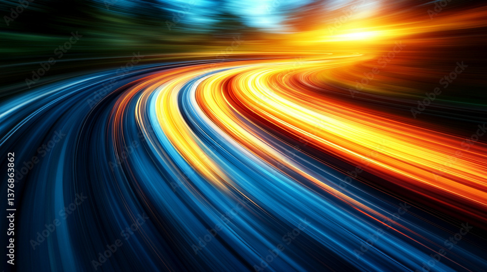 Vibrant techno colorful light beams symbolizing energy and movement illuminate a lively, modern corridor, conveying a sense of speed, innovation, and futuristic technology.
Vibrant techno colorful light beams symbolizing energy and movement illuminate a lively, modern corridor, conveying a sense of speed, innovation, and futuristic technology.