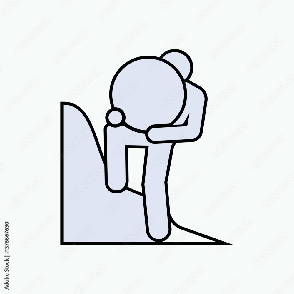 Effort Icon. Hard Work Symbol. Effort Icon. Hard Work Symbol.