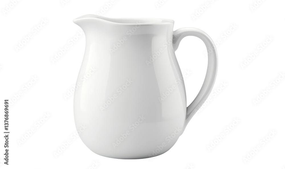 Creamer on transparent background for culinary use in food photography Creamer on transparent background for culinary use in food photography