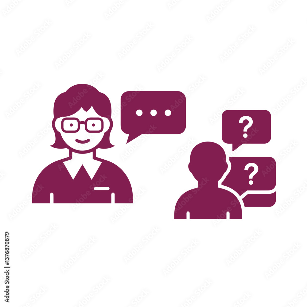 Teacher Helping a Student with Questions in a Chat Format Teacher Helping a Student with Questions in a Chat Format