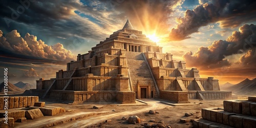 Ancient Mesopotamian Architecture: Mysterious Ziggurat, Celestial City, Anunnaki Inspired Design