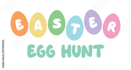 Easter Vector, Happy Easter, Easter Egg Hunt, Easter Graphic, Easter Sunday, Easter Eggs Illustration Background