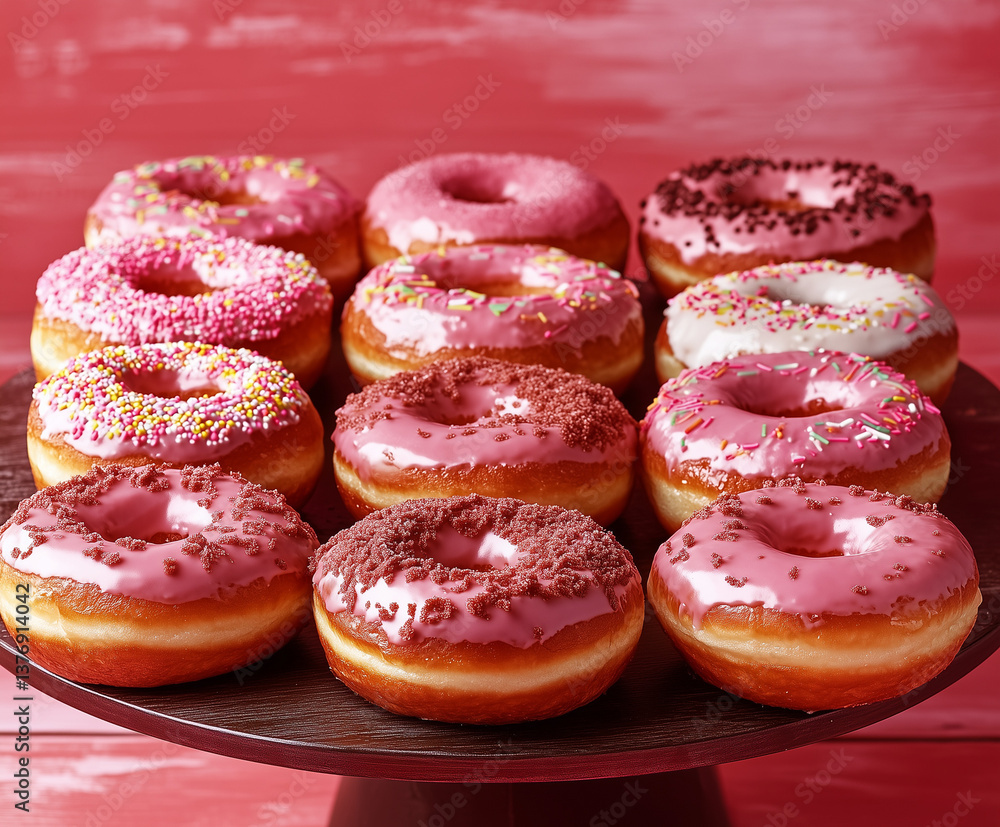 many donuts in the picture on the side many donuts in the picture on the side