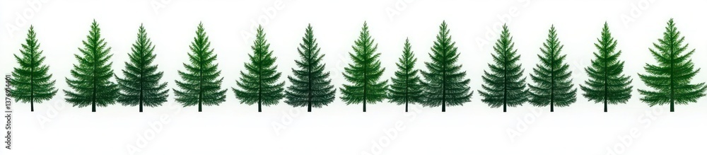 Obraz premium Green Christmas Tree Pattern with Chequered Design for Festive Clothing and Decorations