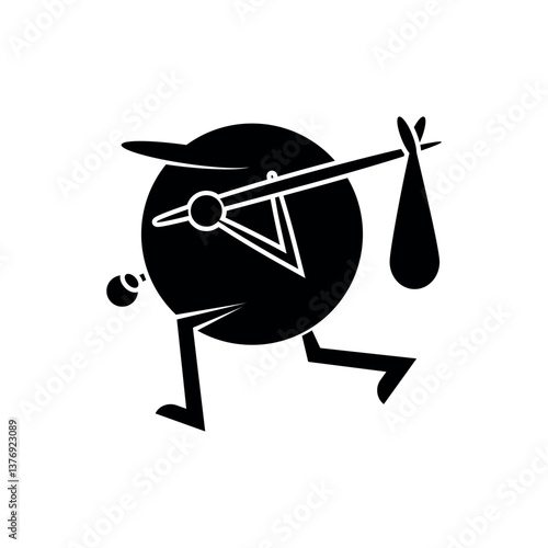 Gone Icon. Rover, Nomad. Vagabond Symbol. 
