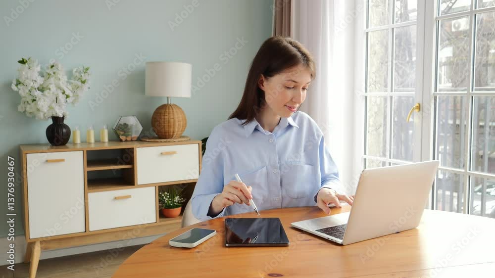 Engaging in Online Learning and Exploring New Skills at Home During a Tranquil Morning Engaging in Online Learning and Exploring New Skills at Home During a Tranquil Morning