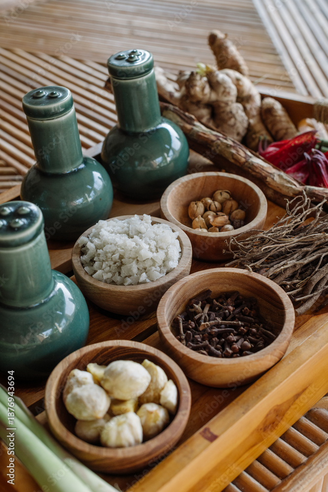 Traditional Herbal Spa Ingredients and Aromatherapy Oils Traditional Herbal Spa Ingredients and Aromatherapy Oils