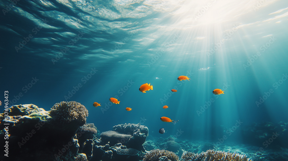 Naklejka premium world oceans day