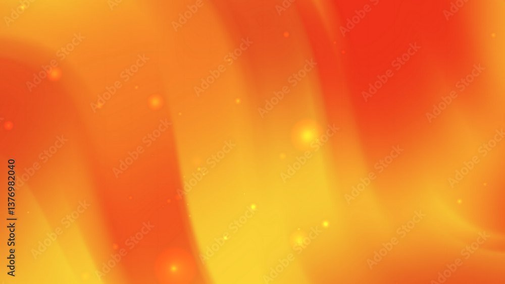 Orange and yellow gradients blend with small bright sparks Orange and yellow gradients blend with small bright sparks