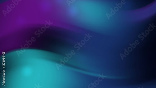 blue purple and blue gradients form wavy abstract art
