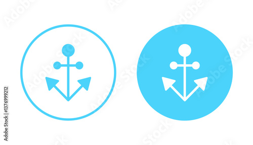 Anchor icon vector. Anchor sign and symbol. Anchor marine icon.