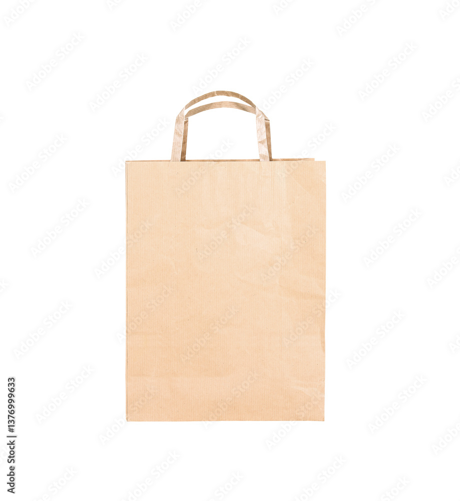 Recycle brown paper bag. Isolated Recycle brown paper bag. Isolated