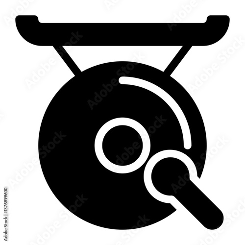 gong glyph icon