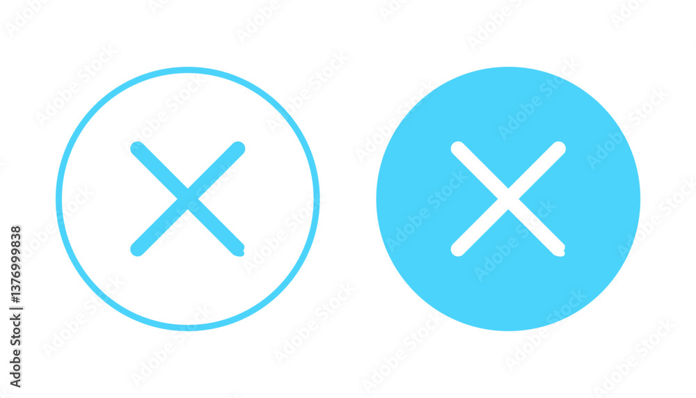Close icon vector. Delete sign and symbol. cross sign Close icon vector. Delete sign and symbol. cross sign